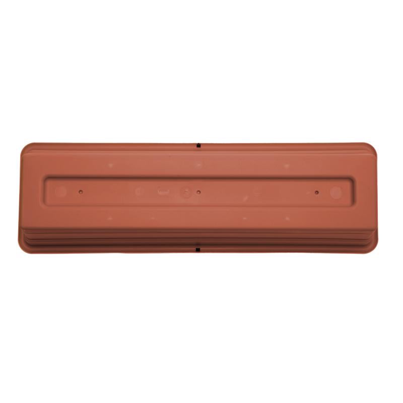 Bloem Dura Cotta 5.75 in. H X 24 in. W X 7.5 in. D Plastic Window Box Terracotta