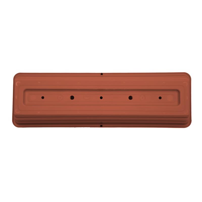 Bloem Dura Cotta 5.75 in. H X 24 in. W X 7.5 in. D Plastic Window Box Terracotta