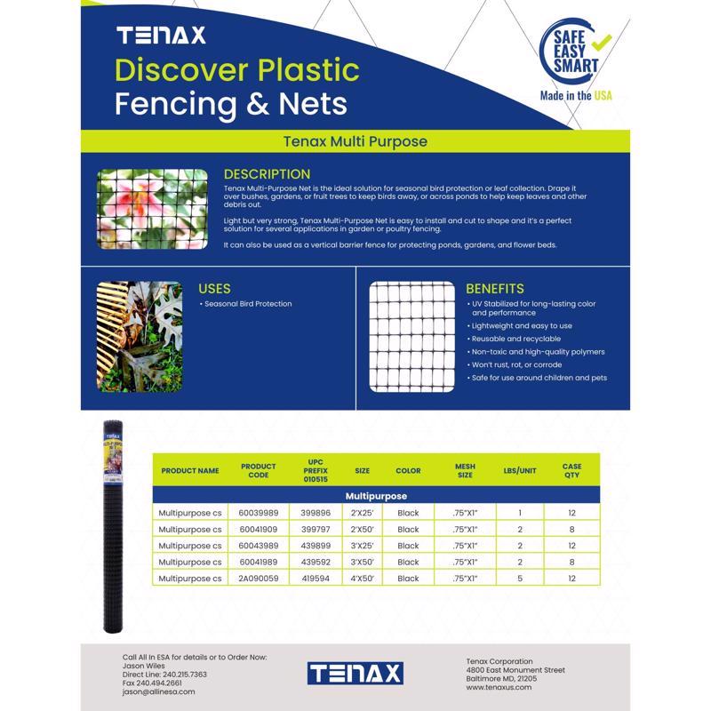Garden Craft 36 in. H X 25 ft. L Plastic Fencing 1 in. X 1 in. in.