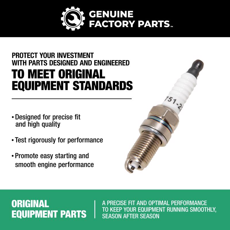 Genuine Factory Parts Spark Plug F6RTC, 951-10292/751-10292