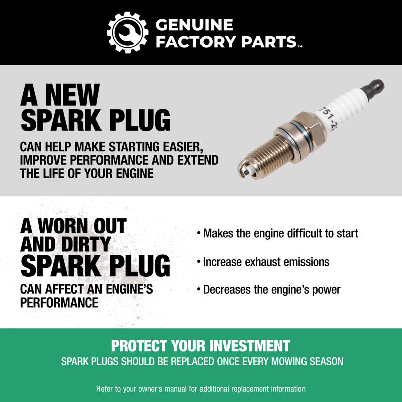 Genuine Factory Parts Spark Plug F5TRC, 951-14437 and 751-14437
