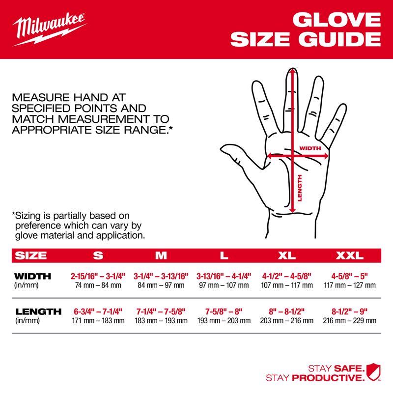 Milwaukee Cut Level 1 Nitrile Dipped Cut Resistant Gloves Red L 1 pair
