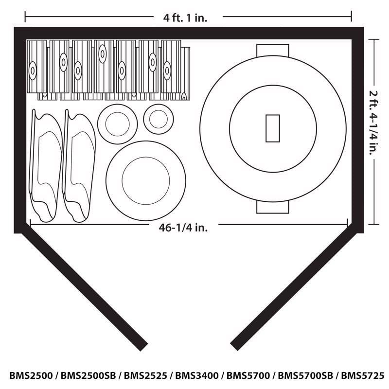 Suncast 4 ft. x 2 ft. Resin Horizontal Pent Storage Shed with Floor Kit