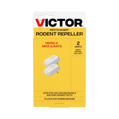 Victor PestChaser Plug-In Electronic Pest Repeller For Rodents 2 pk