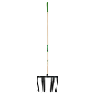 John Deere 18 Tine Poly Bedding Fork 54 in. Wood Handle