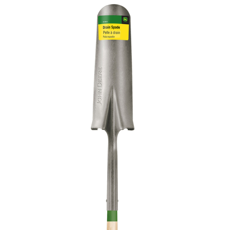 John Deere 42 in. Steel Round Drain Spade Wood Handle