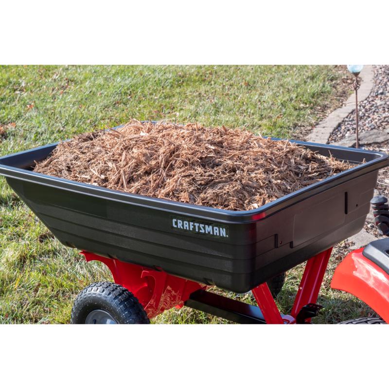Craftsman Poly Tow Behind Utility Cart 10 cu ft