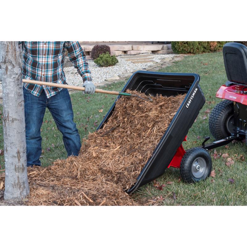 Craftsman Poly Tow Behind Utility Cart 10 cu ft