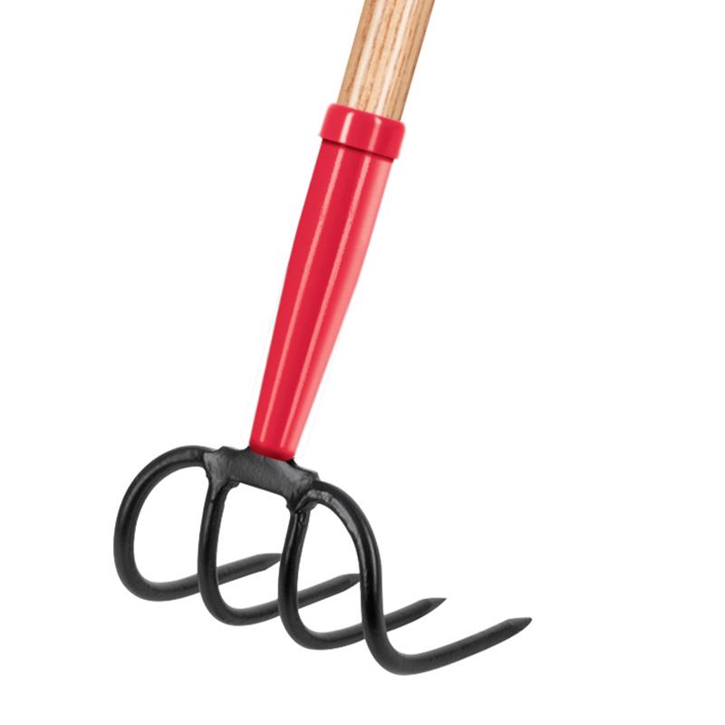 Truper 4 Tine Steel Cultivator 54 in. Wood Handle