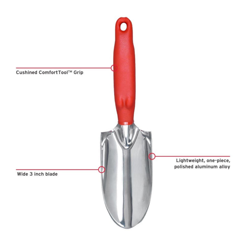 Corona 12 in. Aluminum Garden Hand Trowel Poly Handle
