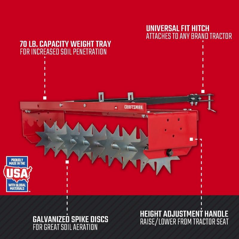 Craftsman Tow-Behind 36 in. W Spike Aerator
