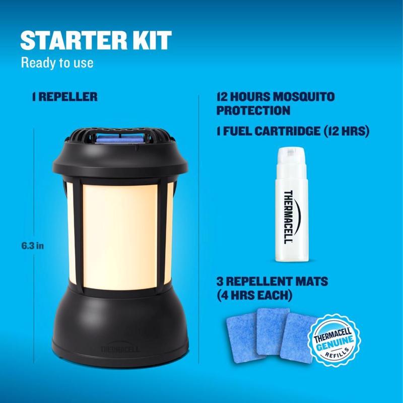 Thermacell Patio Shield Insect Repellent Lantern Device For Mosquitoes/Other Flying Insects