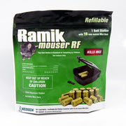 Ramik Mouser Refillable Toxic Fish-Flavored Bait Station and Bait Blocks For Mice 16 oz