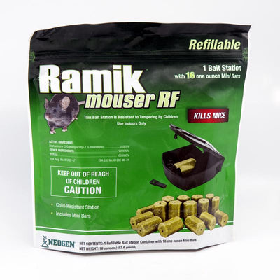 Ramik Mouser Refillable Toxic Fish-Flavored Bait Station and Bait Blocks For Mice 16 oz