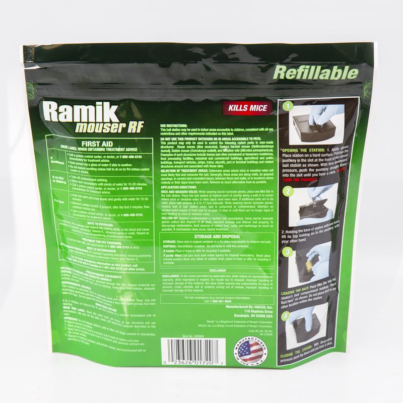 Ramik Mouser Refillable Toxic Fish-Flavored Bait Station and Bait Blocks For Mice 16 oz