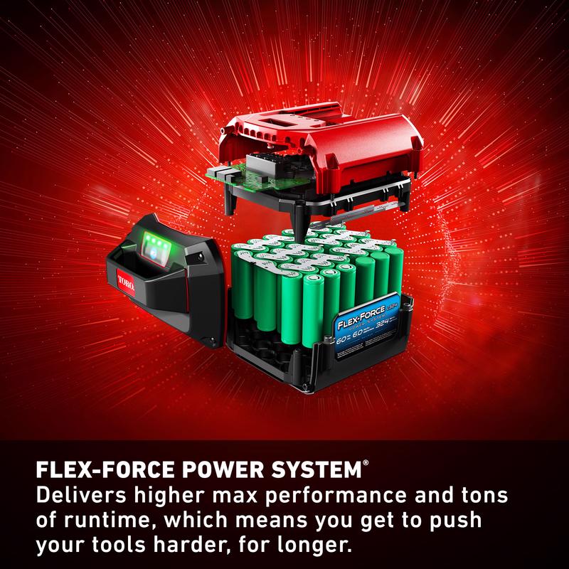 Toro Flex Force 51840 24 in. 60 V Battery Hedge Trimmer Kit (Battery & Charger)