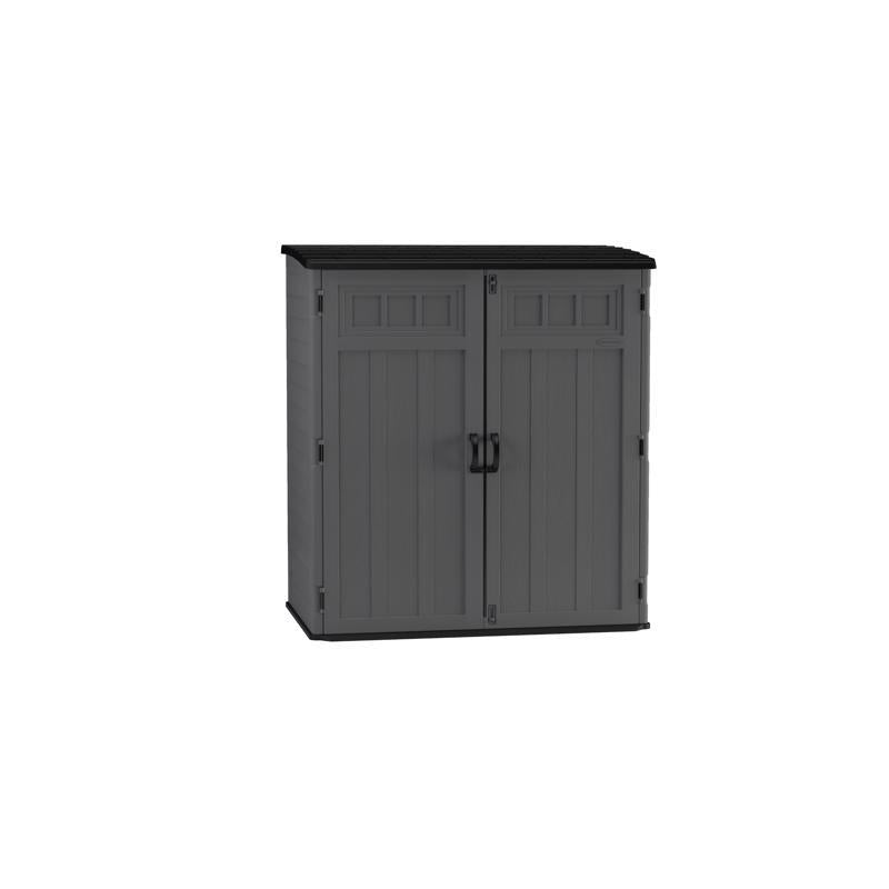 Suncast XL Vertical 5 ft. x 3 ft. Resin Vertical Pent Storage Shed with Floor Kit