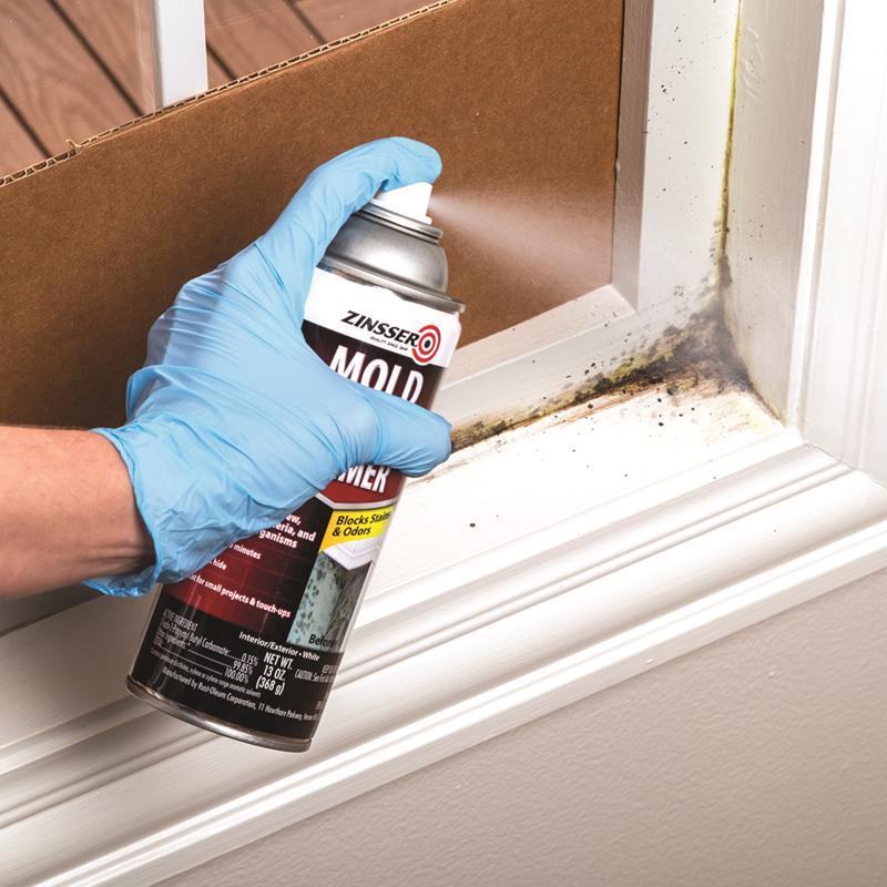 Zinsser Mold Blocking White Water-Based Alkyd Spray Primer 13 oz