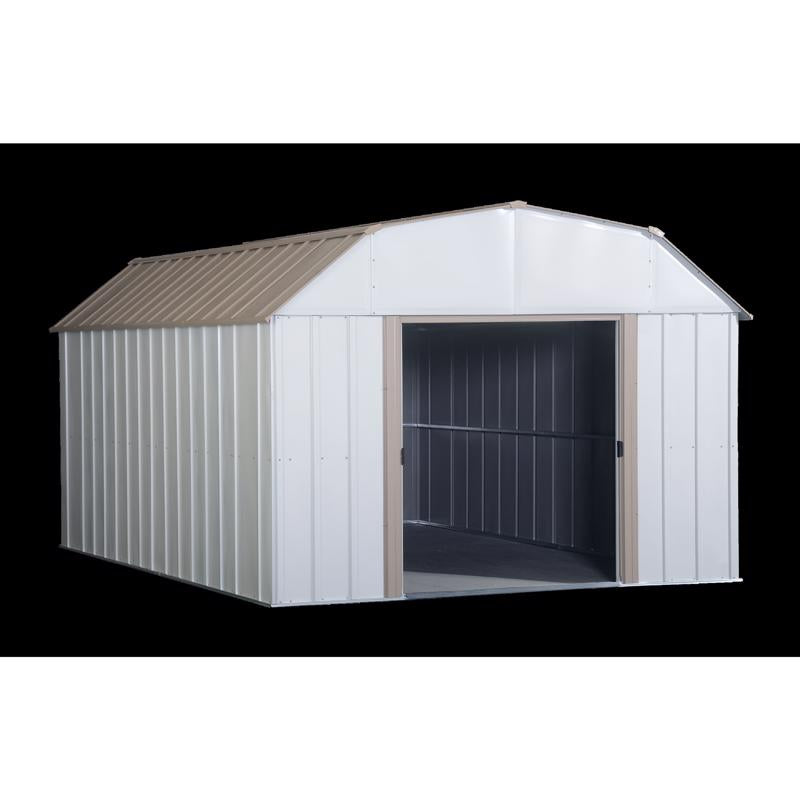 Arrow Lexington 10 ft. x 14 ft. Metal Vertical Barn Storage Shed without Floor Kit