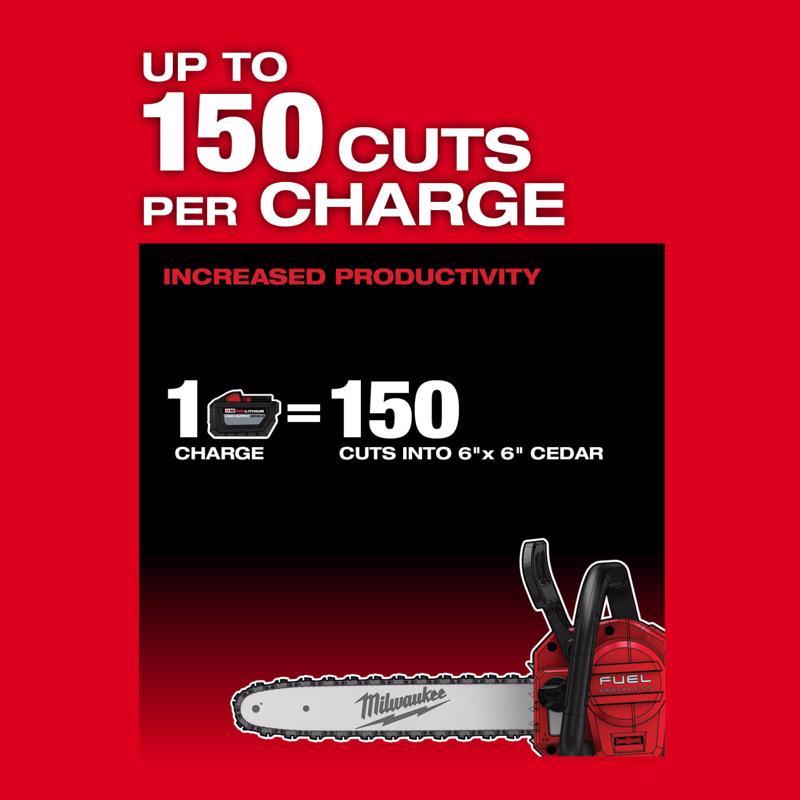 Milwaukee M18 FUEL 2727-20C 14 in. 40 cc 18 V Battery Chainsaw Tool Only