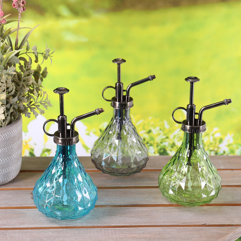 Meadowcreek Assorted 10 oz Glass Globe Plant Mister
