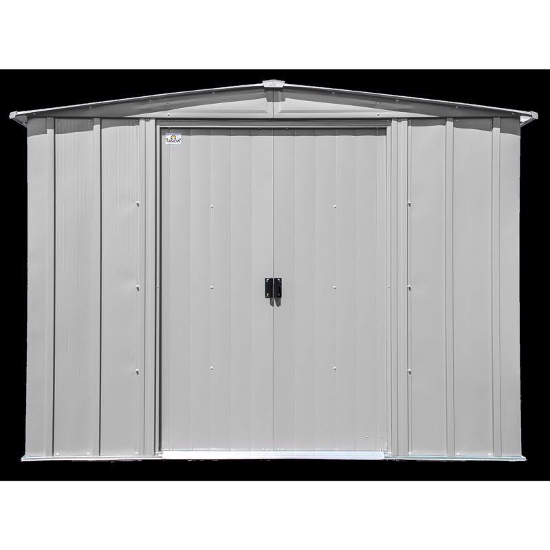 Arrow Classic 8 ft. x 6 ft. Metal Vertical Peak Storage Shed without Floor Kit