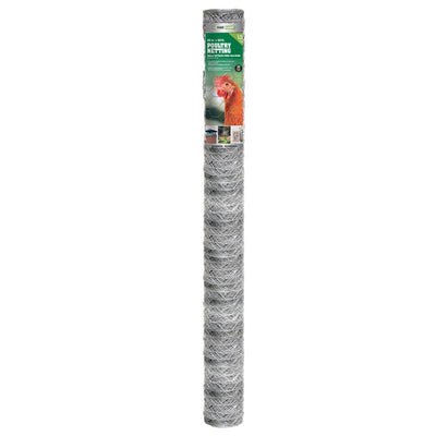 Garden Craft 48 in. H X 50 ft. L Galvanized Steel Fencing 2 in.