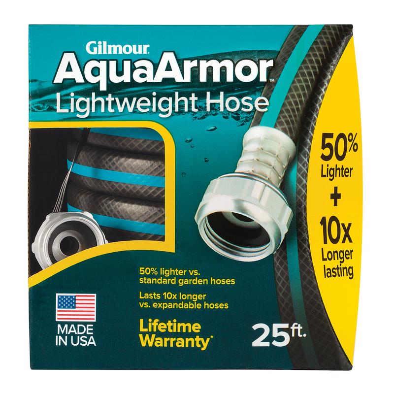 Gilmour AquaArmor 1/2 in. D X 25 ft. L Expandable Lightweight Garden Hose