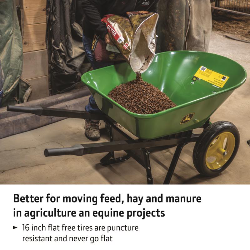 John Deere Steel Wheelbarrow 7 cu ft