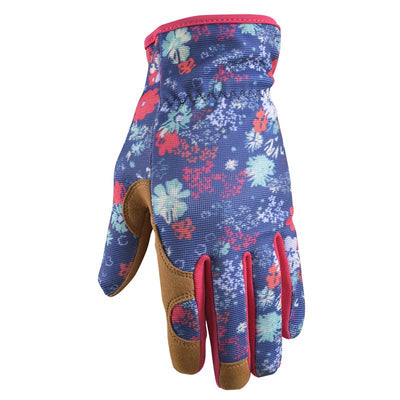 Wells Lamont Women's Indoor/Outdoor Botanical Work Gloves Multicolor M