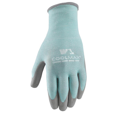 Wells Lamont Coolmax Women's Indoor/Outdoor Knit Work Gloves Blue/Gray S