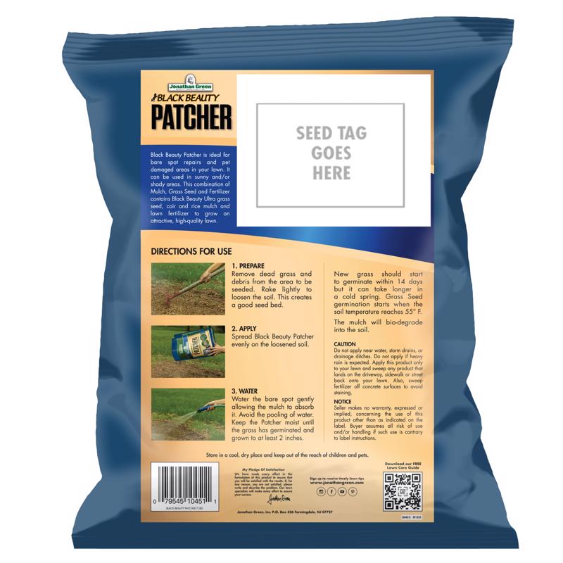 Jonathan Green Black Beauty Patcher Mixed Sun or Shade Grass Spot Repair Mix 7 lb
