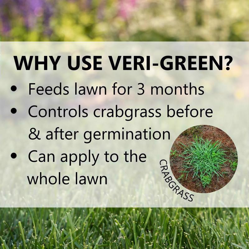 Jonathan Green Veri-Green Crabgrass Preventer Crabgrass Preventer Lawn Food For All Grasses 15000 sq