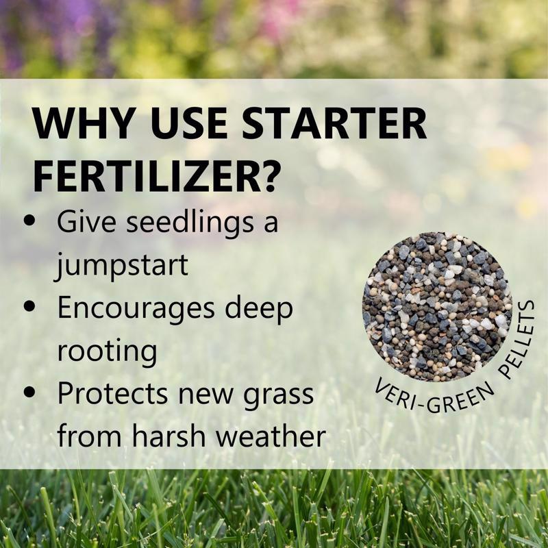 Jonathan Green Veri-Green Seeding and Sodding Lawn Starter Lawn Food For All Grasses 5000 sq ft