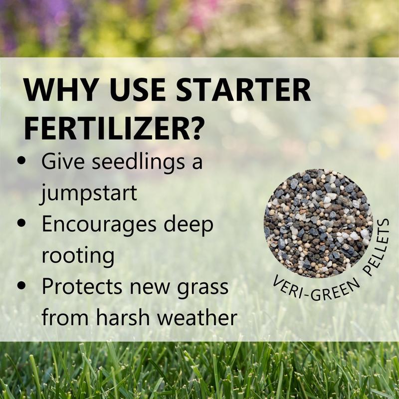 Jonathan Green Veri-Green Seeding and Sodding Lawn Starter Lawn Food For All Grasses 1500 sq ft