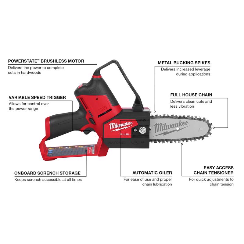Milwaukee M12 FUEL 2527-20 6 in. 12 V Battery Pruning Saw Tool Only