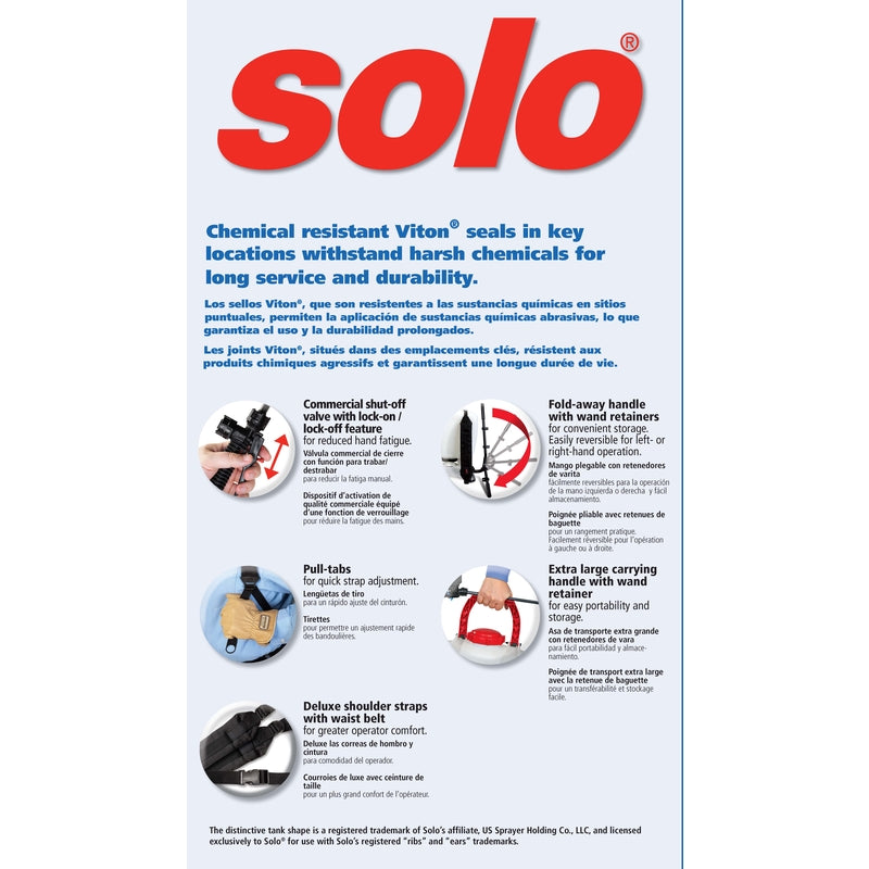 Solo 4 gal Sprayer Backpack Sprayer