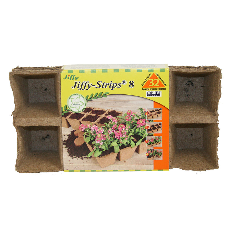 Jiffy 8 Cells 2 in. W X 2 in. L Seed Starting Peat Pot