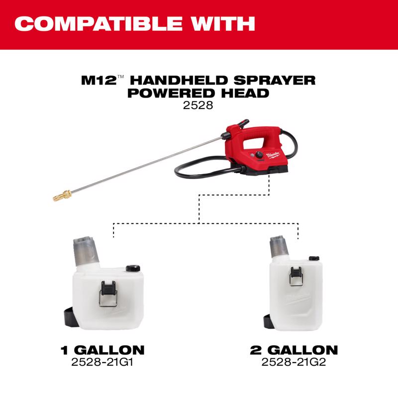 Milwaukee M12 1 gal Wand Hand Held Sprayer