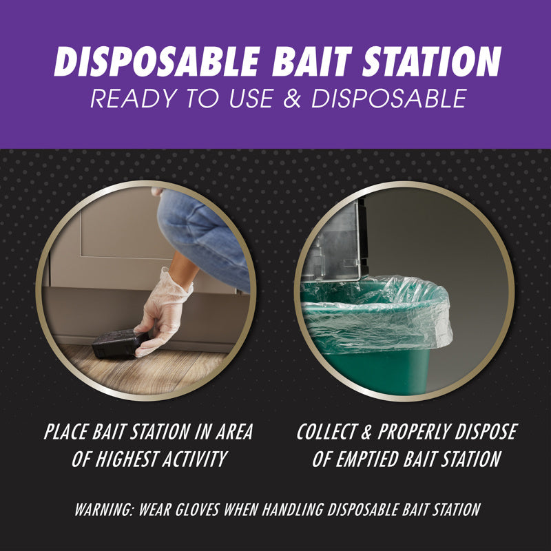 Tomcat Advanced Formula Bait Station and Bait Blocks For Mice 2 oz