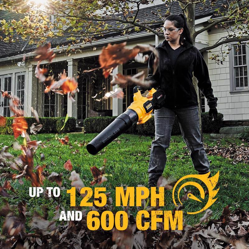 DeWalt 60V MAX DCBL772X1 125 mph 600 CFM 60 V Battery Handheld Leaf Blower Kit (Battery & Charger)