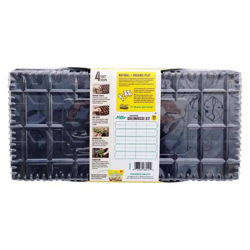 Jiffy 50 Cells 5.5 in. H X 11 in. W X 21 in. L Seed Starting Kit