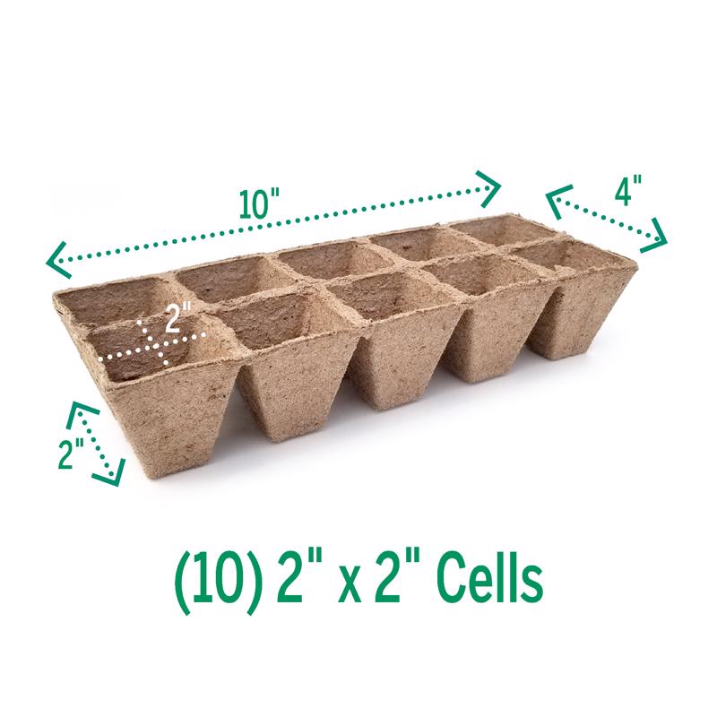 Jiffy 50 Cells 5.5 in. H X 11 in. W X 21 in. L Seed Starting Kit