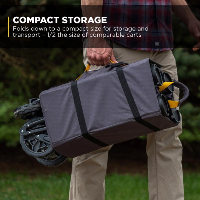 Gorilla Carts Polyester Fabric Folding Utility Wagon 150 lb. cap.
