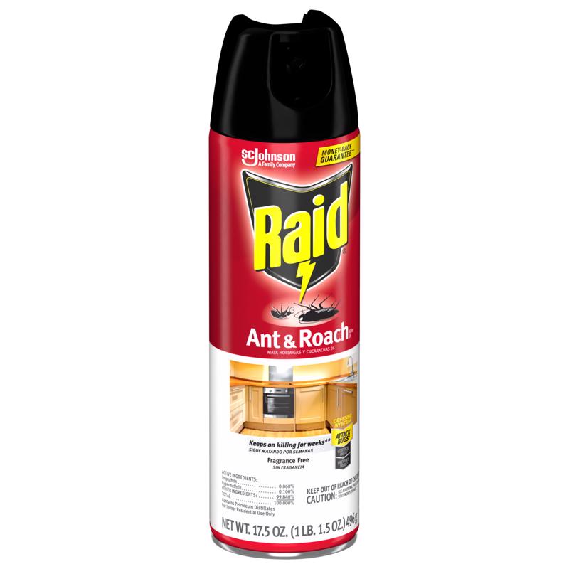 Raid Ant and Roach Killer Aerosol 17.5 oz