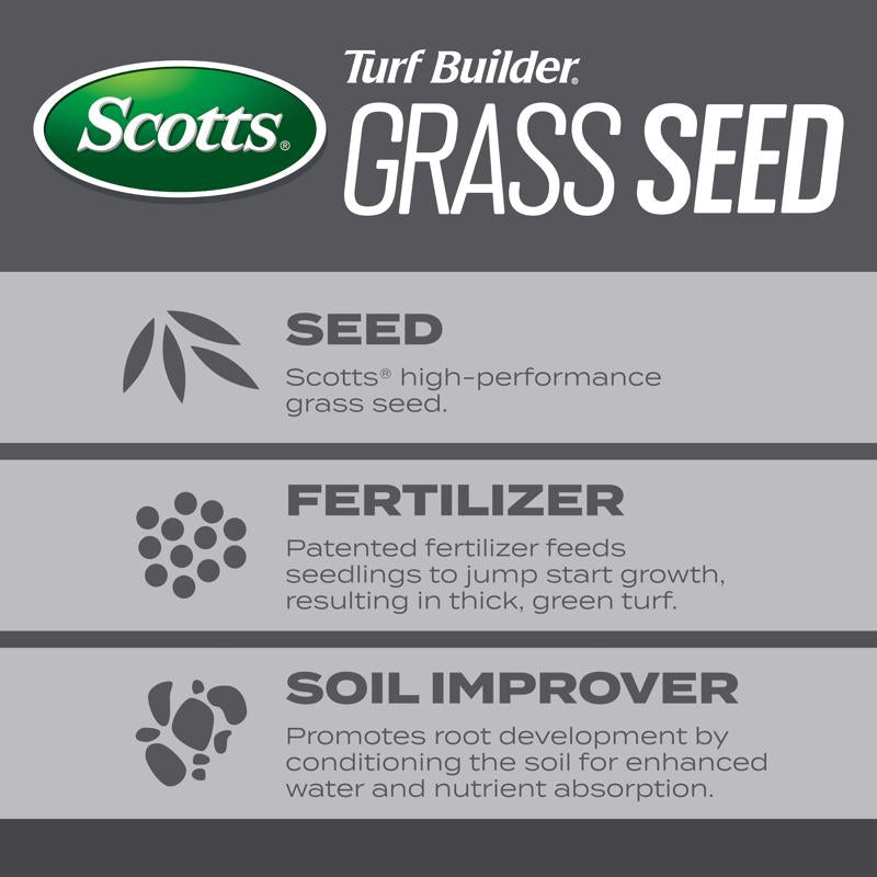 Scotts Turf Builder Mixed Sun or Shade Fertilizer/Seed/Soil Improver 5.6 lb