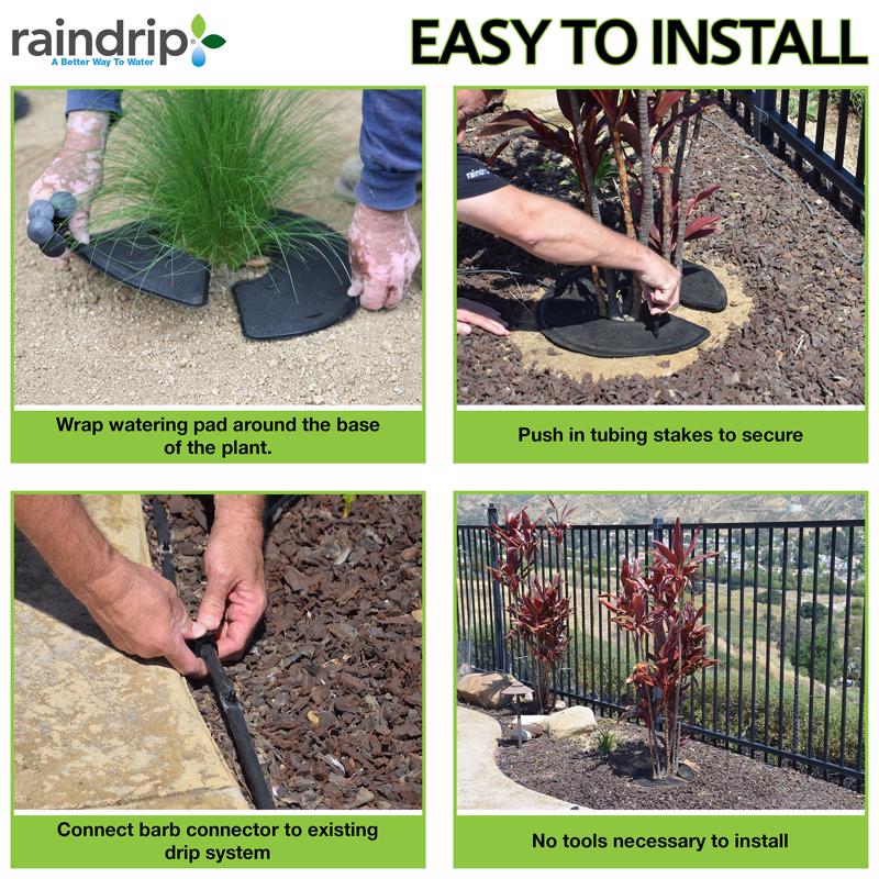 Raindrip For 1/4 in. Tubing Precision Watering Pad 0.5 in. H