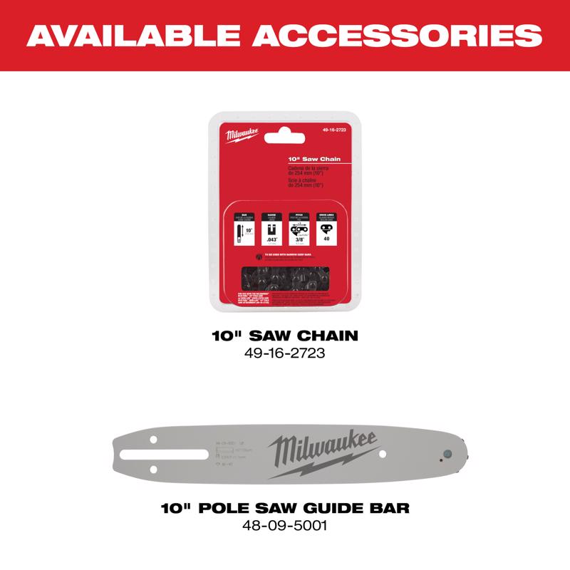 Milwaukee M18 FUEL 49-16-2720 10 in. Battery Pole Saw