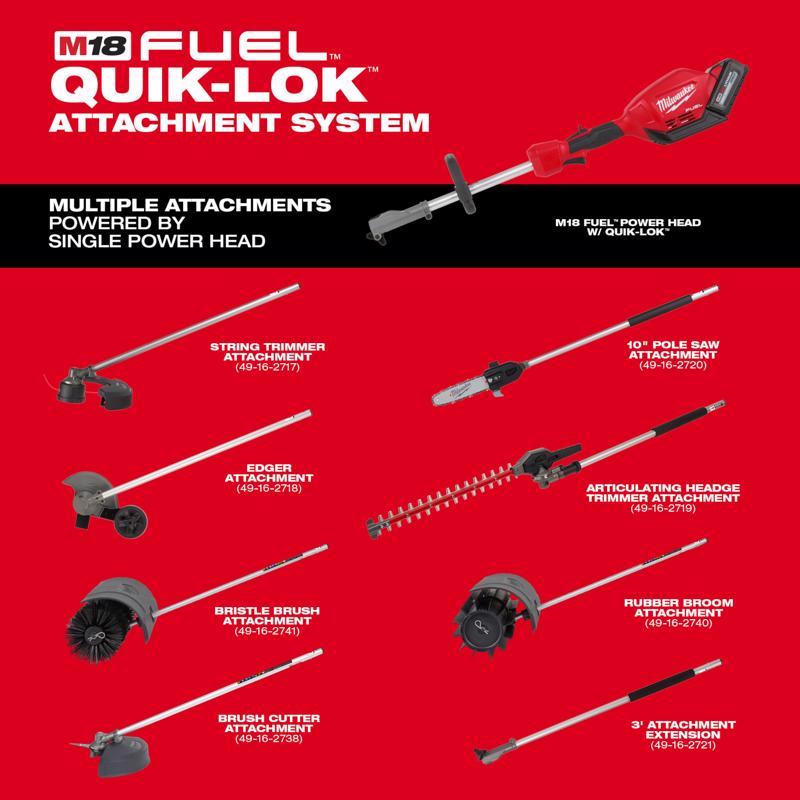 Milwaukee M18 FUEL Quik-Lok Professional Grade 0.080 / 0.095 in. D X 36.25 in. L String Trimmer Atta