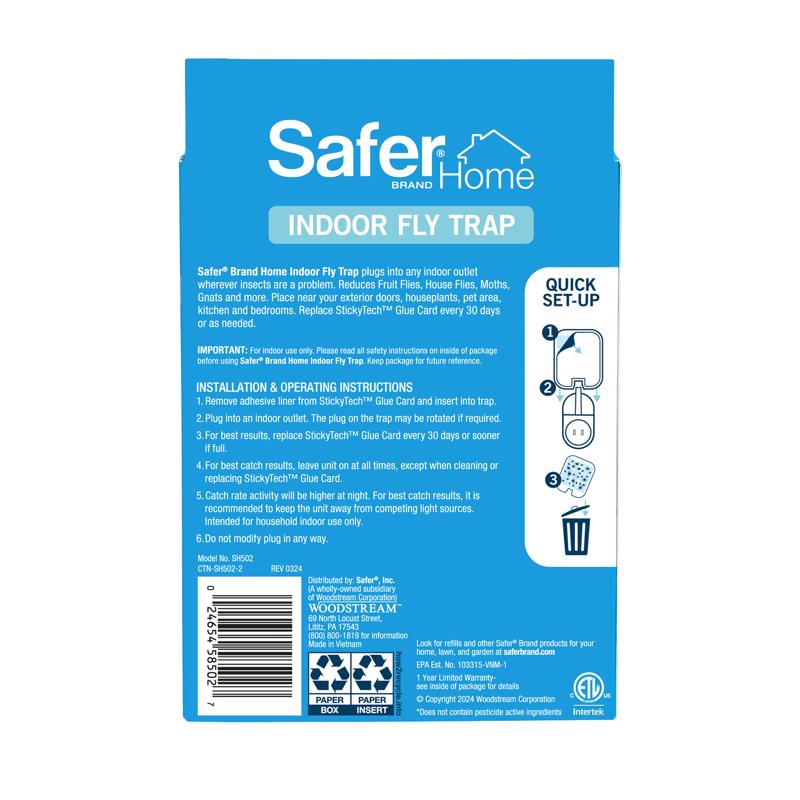 Safer Indoor Flying Insect Trap